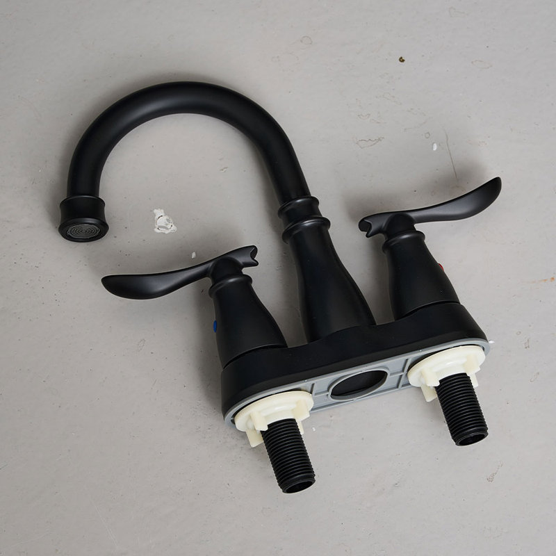 17 Stories Kitchen Faucet, Black