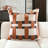 Patchwork Faux Leather Reversible Pillow Cover