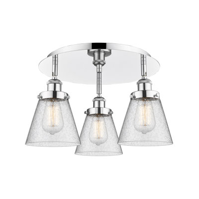 Plafonnier encastré 3 lumières Cone