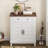 Farmhouse Storage Cabinet, 3-Tiers Adjustable Shelf-1473186916