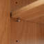 Meuble-lavabo simple 29,9 po avec comptoir en céramique, rangement pour armoire, tablette ajustable en forme de U, porte à rainure, style campagne moderne, salle de bain