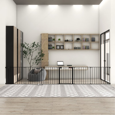 Barrière de sécurité réglable 150 po 6 panneaux de jeu en métal