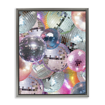 Pastel Disco Balls Cluster Canvas Wall Art by Daphne Polselli