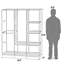 125cm Portable Wardrobe-64665916