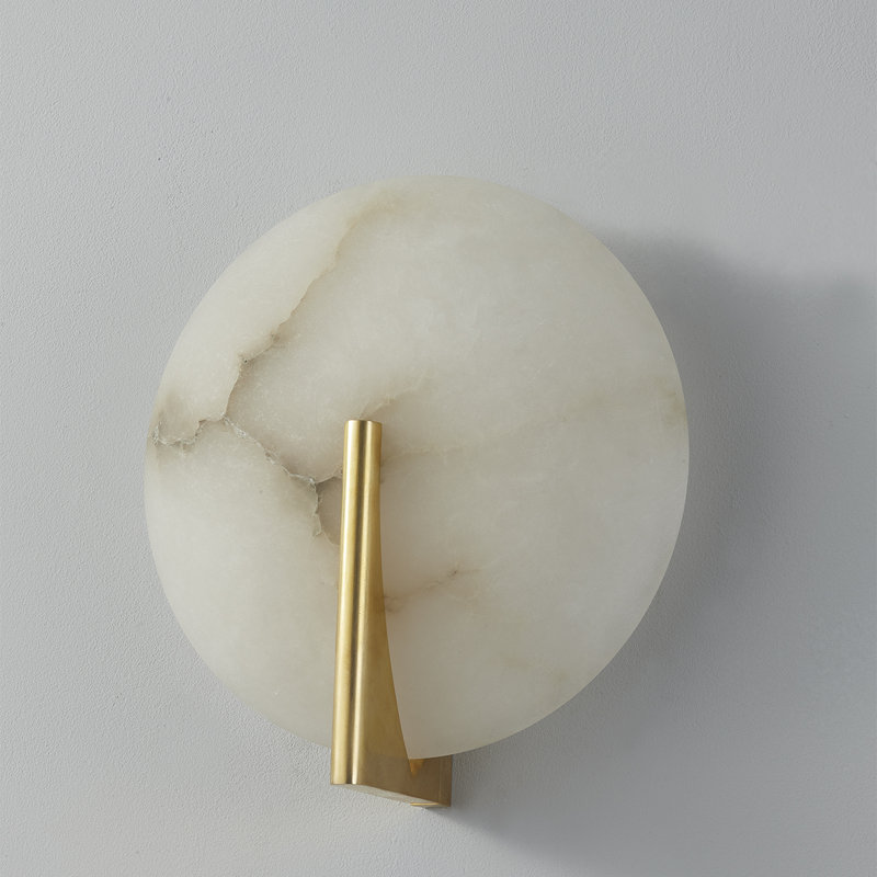 Asteria 1 Light Wall Sconce, Vintage Brass