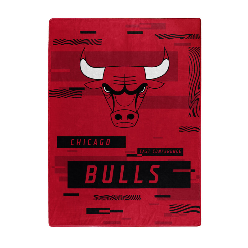 Throw Blanket, Black/Red, Chicago Bulls