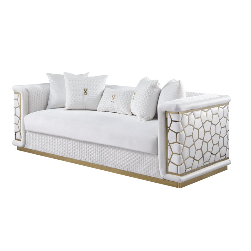 Ensemble de salon Stella White, Blanc