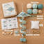 Trousse de bricolage pour la décoration de baril en fer forgé au crochet-1049999907