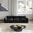 Cath 3-Seat Chenille Fabric Upholstered Round Arm Sofa-1933048381
