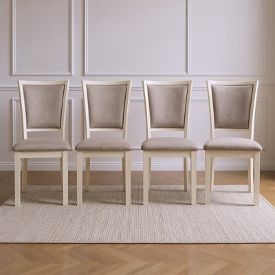 Josiha Wood Dining Chair (Set Of 4), Bisque