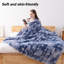 Faux Rabbit Fur Blanket Machine Woven Throw Blanket-122585723-122585730