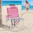 Pink Aluminum Beach Chair-1781390473