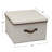 LargeStorageBoxwithLidSoftPoly-CottonCanvaswithReinforcedFrameGenerousStorageCapacityFully-RemovableLidFrontHandleVersatileFoldableandStackablewithCoffeeTrim-1589940375-1589940373
