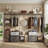 68" W -96" W  Closet System with 6 drawers with Wardrobe Racks-1539216756