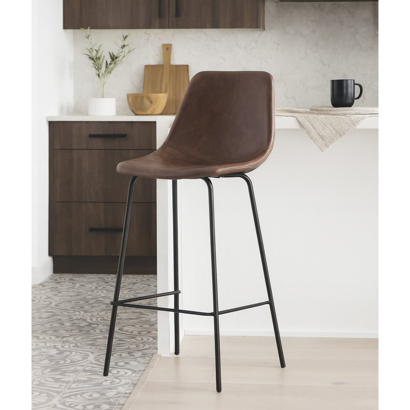 Tabouret de comptoir 25,5 po Nunley, Brun