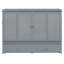 Grand lit escamotable avec port USB et grand tiroir, gris-129436238-129436240