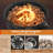 17" Portable Gas Fire Pit With Folding Legs & Removable Grill Carrying Bag