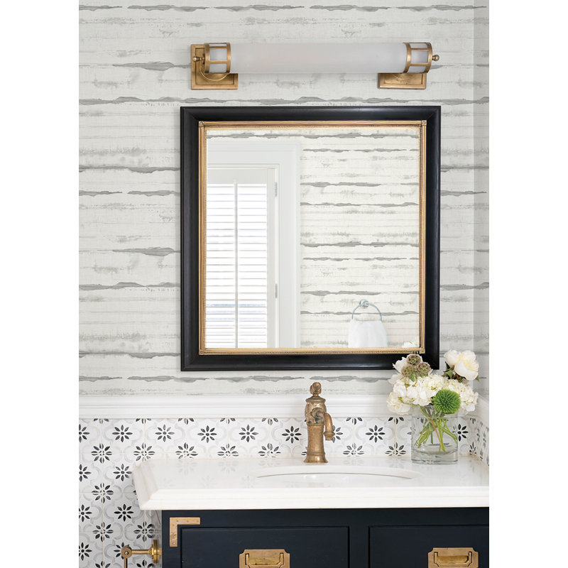 Folly Zen Swirls Wallpaper, Gray