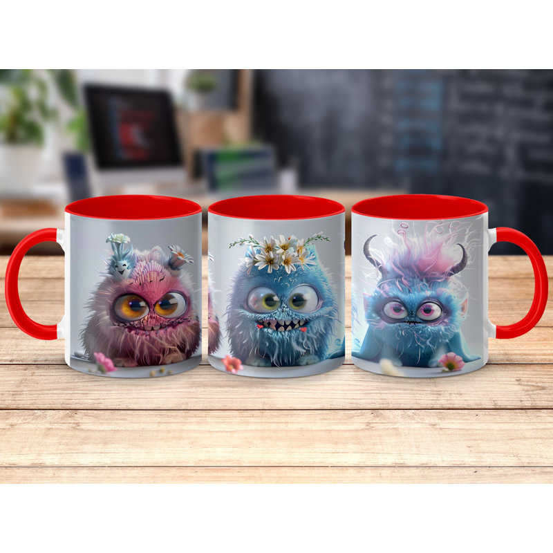 Ceramic Coffee Mug, Red