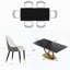 Ensemble de table de salle à manger moderne 7 pièces Zagan-959767345-975128226-959767344