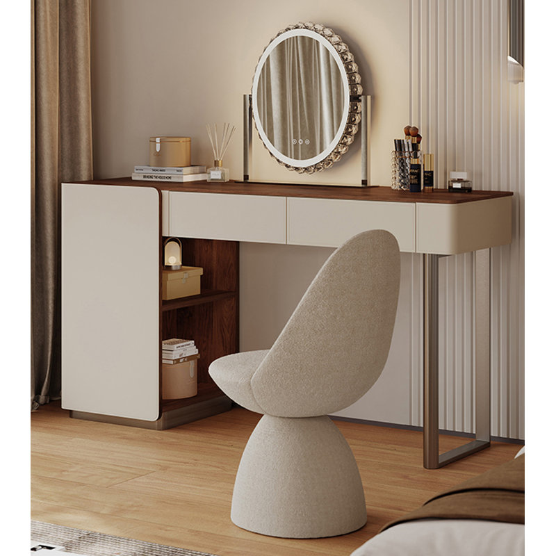 Coiffeuse en bois massif avec tiroirs de rangement