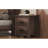 Vintage Nightstand With Spacious Storage And Dark Walnut Finish