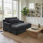 Causeuse-lit 59,5 po avec coussins en chenille-14208385