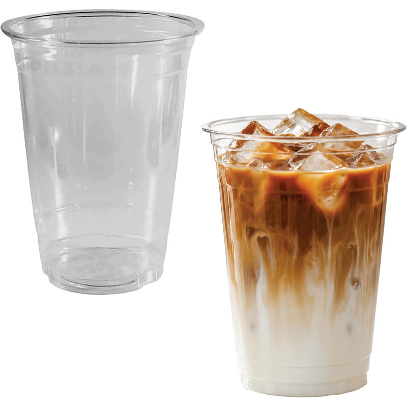 Ecoquality 16Oz Clear Pla Iced Coffee & Smoothies Cold Cups (50)