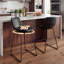 Ensemble de 6 tabourets de bar modernes pivotants de 26 po en cuir synthétique, pour îlot de cuisine, bar Home-129874776