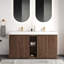 Meuble-lavabo de salle de bain contemporain Astra avec lavabo double et fabrication écologique-122278888-122278889