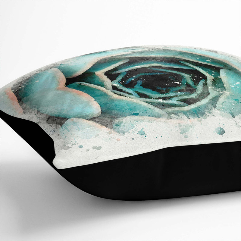 Square Throw Cushion, 40cm H x 40cm W x 15cm D, Black