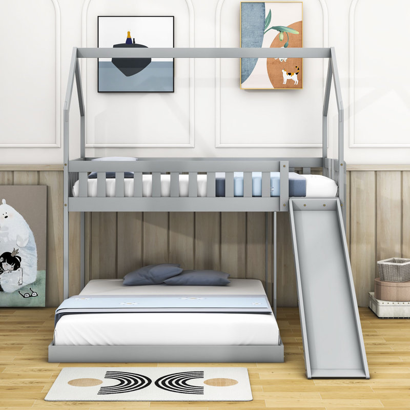 Harper Orchard Sheatown Kids Twin Over Full Bunk Bed | Wayfair