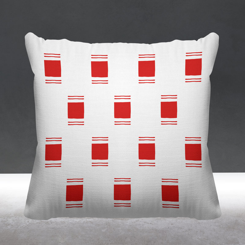 Housse de coussin d'intérieur rouge Sika, 20 po x 20 po