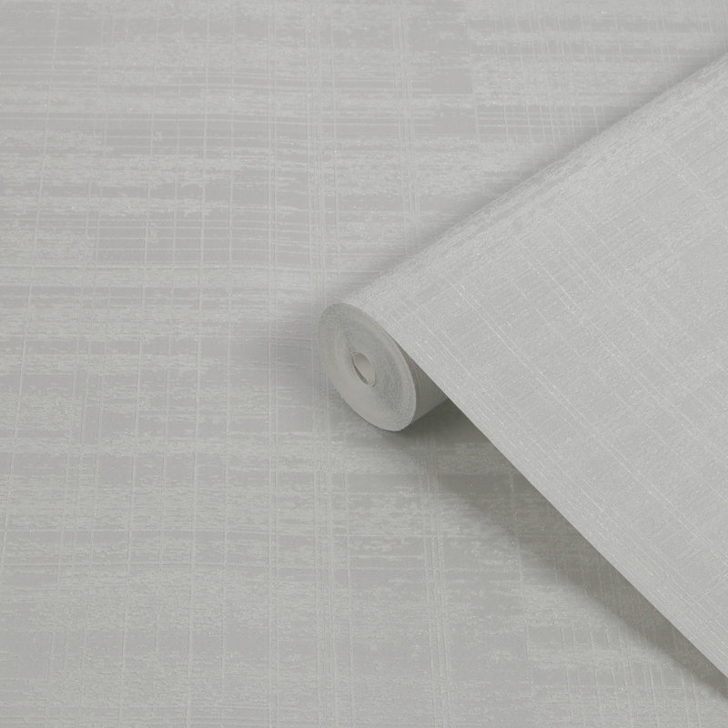 Boutique Lamont Weave Wallpaper, Light Grey