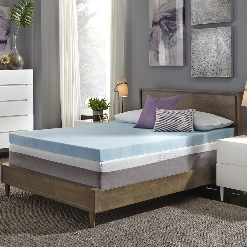 Twin 4'' Gel Memory Foam Mattress Topper