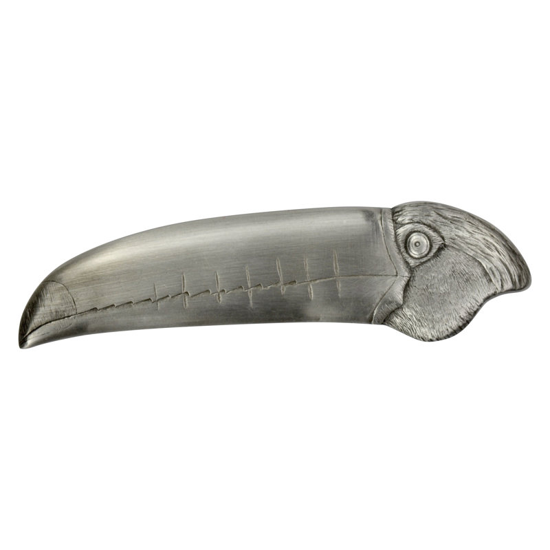 Novelty Pull, Antique Pewter, Right