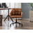 Comfy Faux Leather Desk Chair Modern Computer Task Chair Swivel Accent Chair With Mid Back Arm Chair For Living Room/Bedroom/Home Office-1037455874