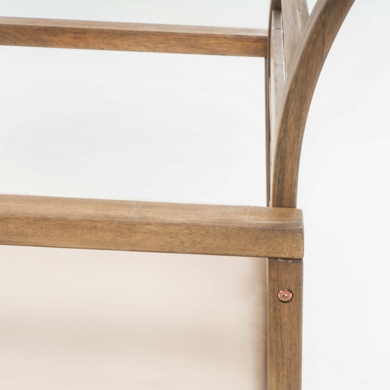Ensemble de 2 fauteuils d'extérieur en bois d'acacia