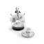 Black Orchid Demitasse Set with Stand