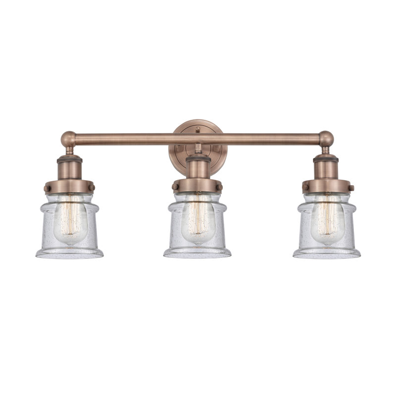 Cailen 3 - Light Dimmable Vanity Light, Seedy, Antique Copper
