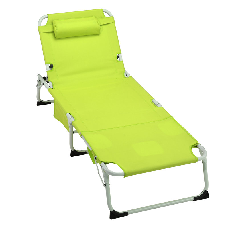 Heavy Duty 3-in-1 Adjustable Tanning Lounge Chair with Face and Arm Holes – Foldable Outdoor Sunbathing Chair for Patio, Pool, Beach, Camping