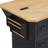 56 inch Kitchen Island with Rubber Wood Veneer Drop Leaf-1547348234
