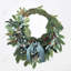 Couronne de Noël, toile rustique | Décoration festive