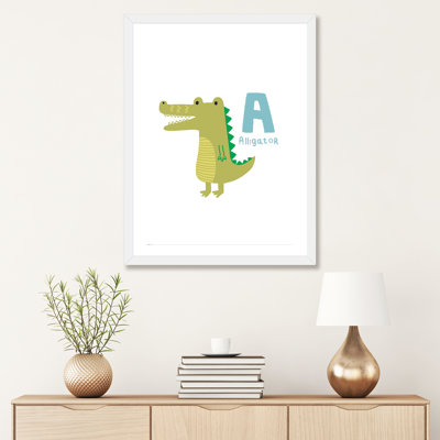 Animal Alphabet - A - impression d'art graphique