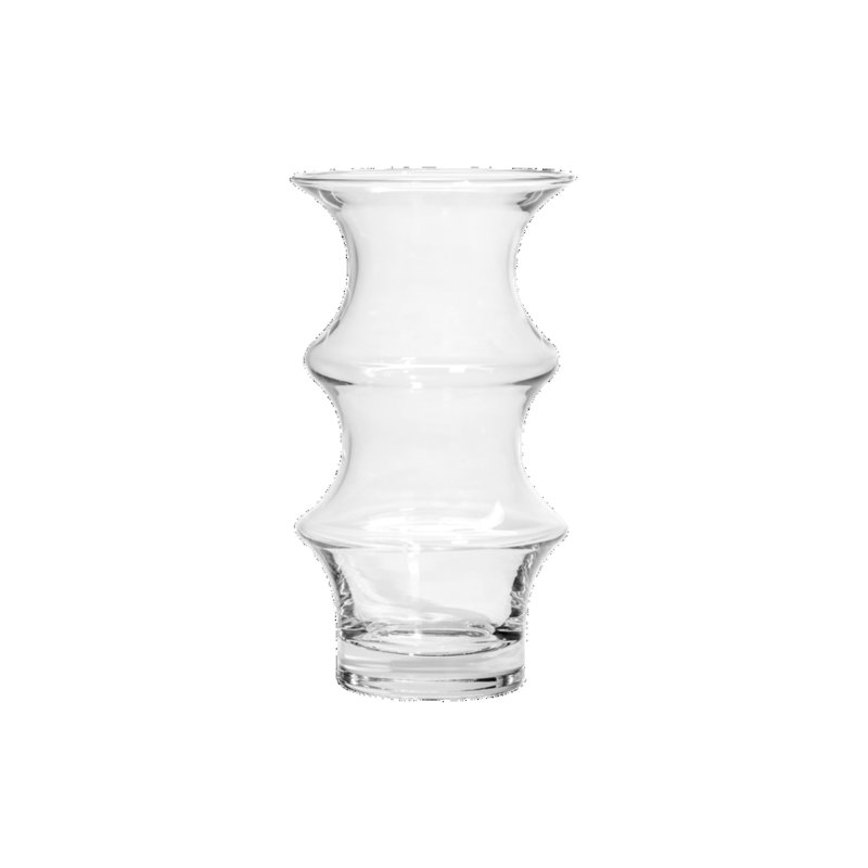 Grand vase Pagod, H 10 po x l 5,3 po x P 5,3 po, Transparent