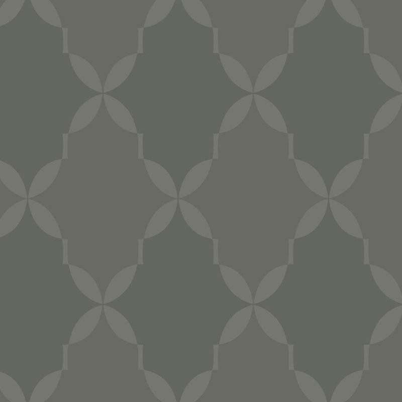 Rouleau de papier peint L 27 pi x l 27 po Candice Olson Artisan Roxy, Gris moyen / foncé / profond
