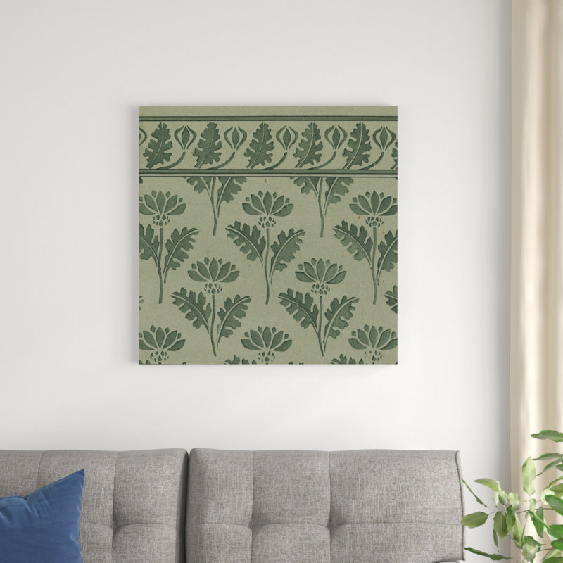 Nouveau motif textile VII, H 30 po x l 30 po x P 1,25 po