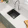 18" L x 16" W Undermount Granite Composite Quartz Kitchen Sink Rectangular Single Bowl Bar Prep Sink