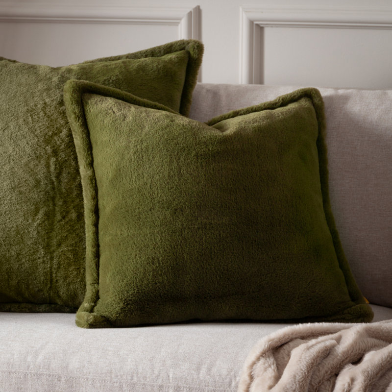 Kallu Square Cushion, 45cm H x 45cm W, Green