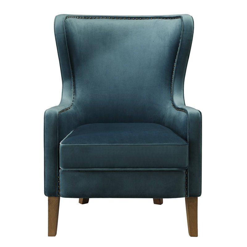Velvet Armchair, Teal